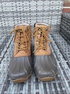 Sperry Men\'s Brewster Low Duck Boots sz 8 Brown/Black STS22783 Waterproof NWOB Amazon.com | Sperry Men main image 4
